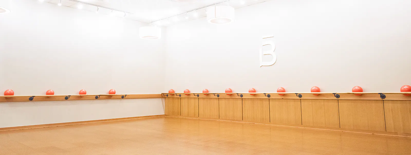 Core balls on a barre rail