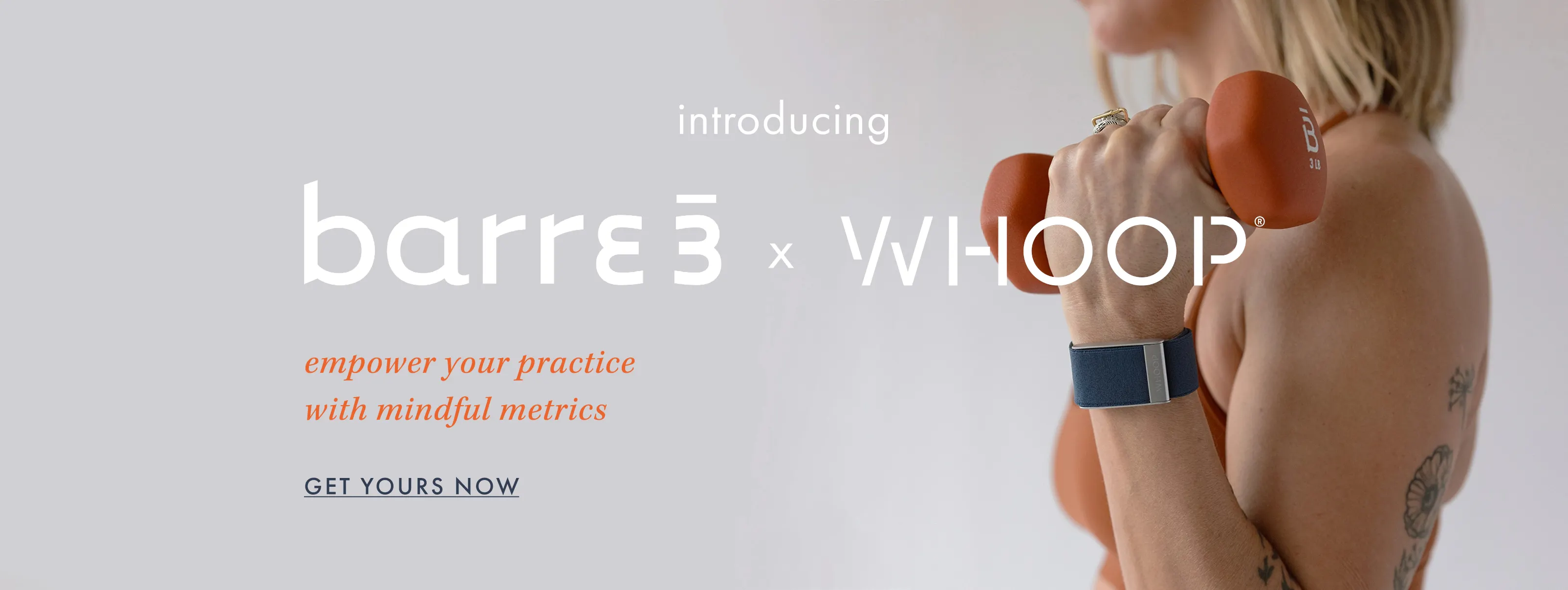 Introducing barre3 x WHOOP: empower your practice with mindful metrics