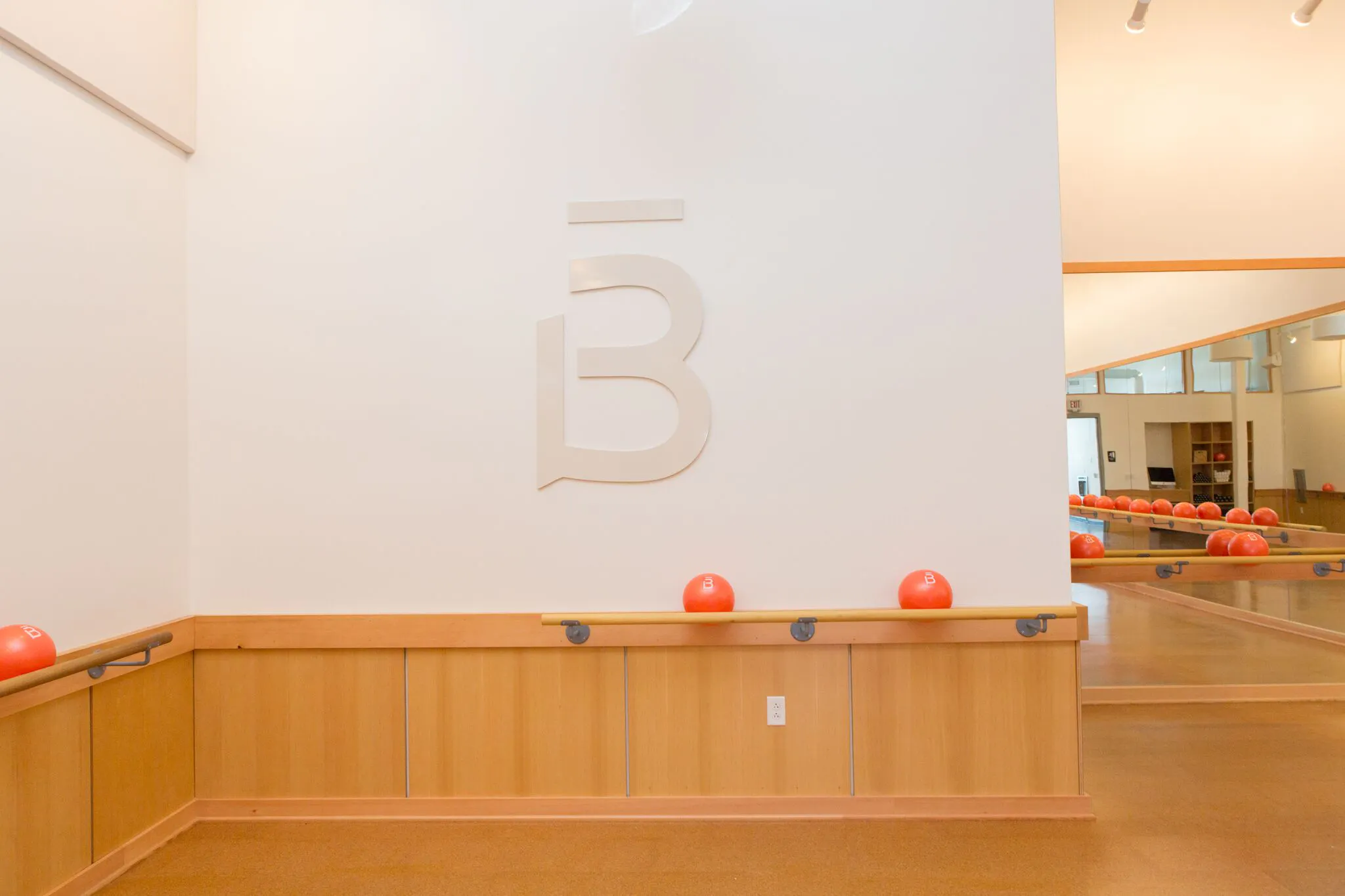Core balls on a barre rail