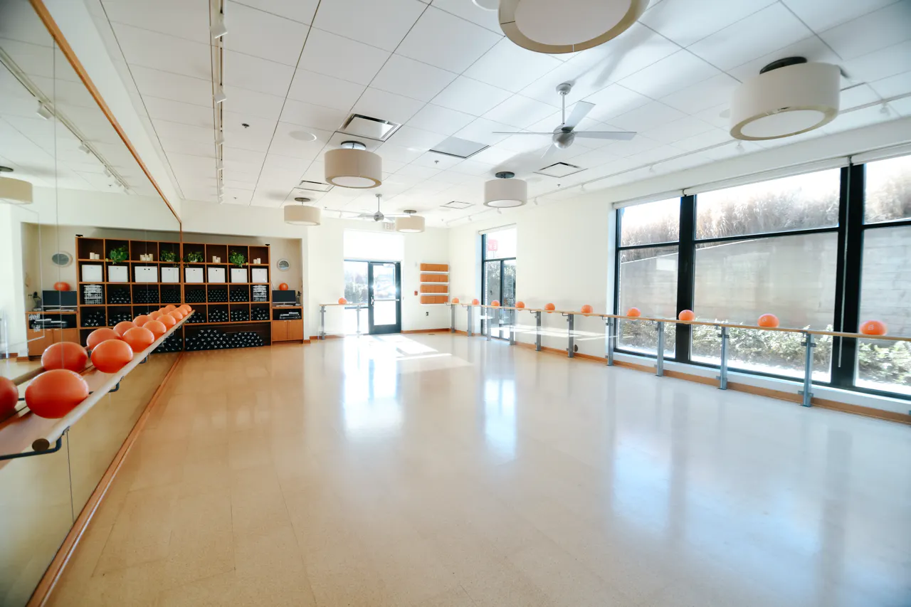 birds eye view Inside the barre3 Fort Mill Studio