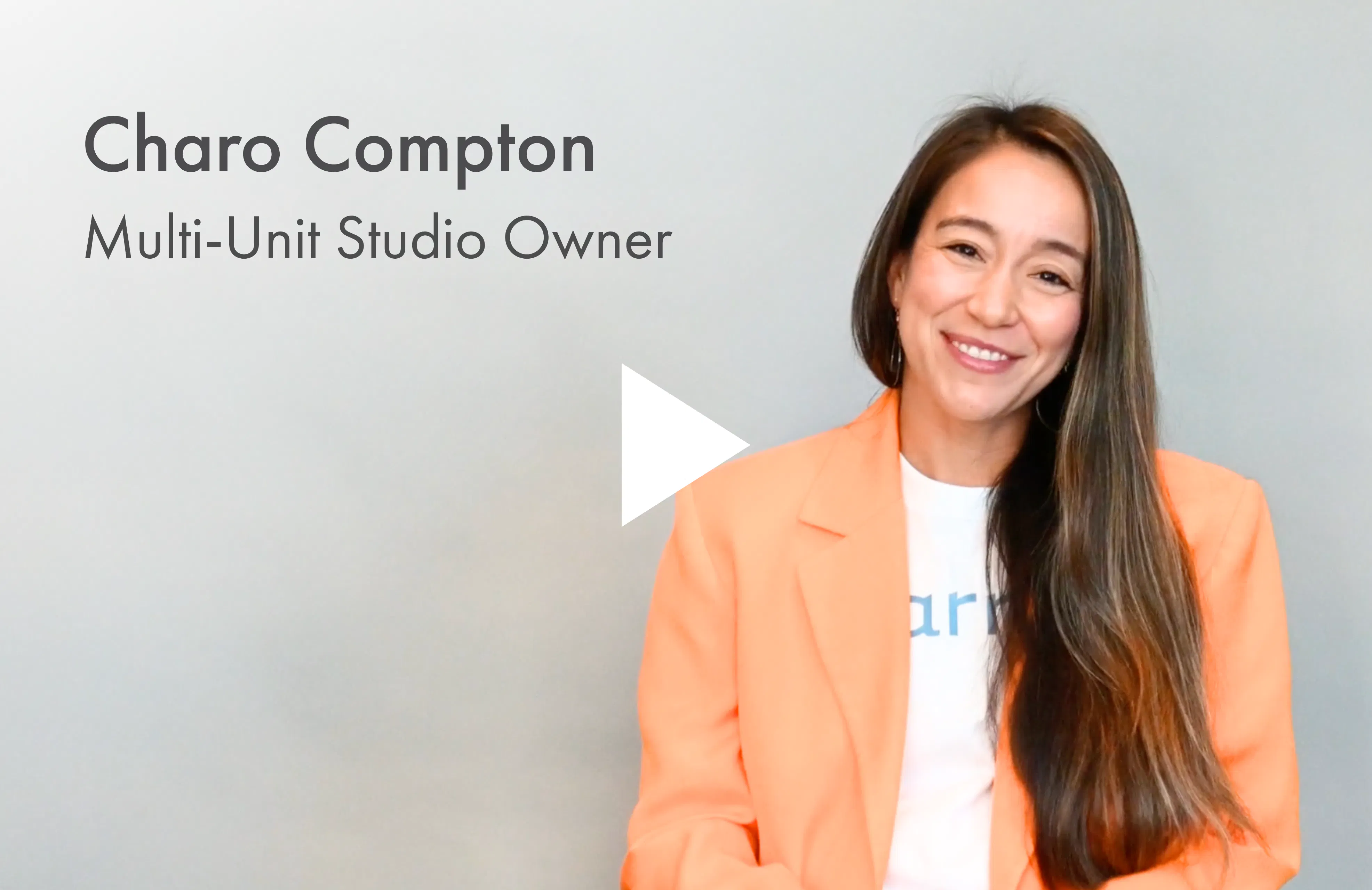 thumbnail image of Charo Compton, a multi-unit studio owner. click to hear her story.