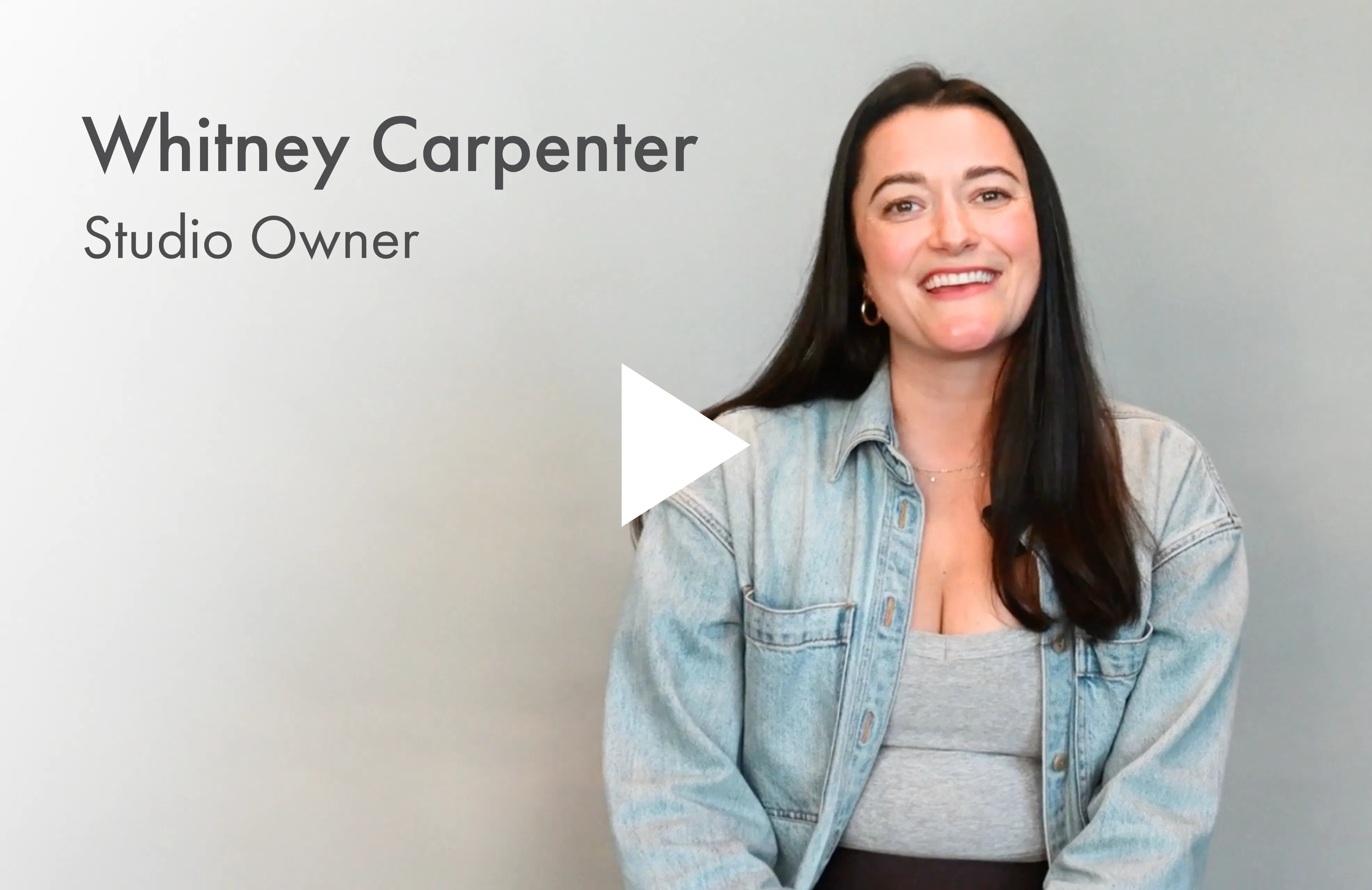 thumbnail image of Whitney Carpenter, a b3 studio owner. click to hear her story.